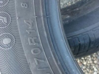2 pneus été 165/70r14 81t 6mm 2013