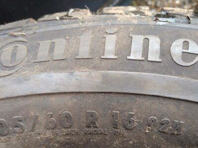 2 pneus hiver 205/60r16 92h continental ts810 7mm