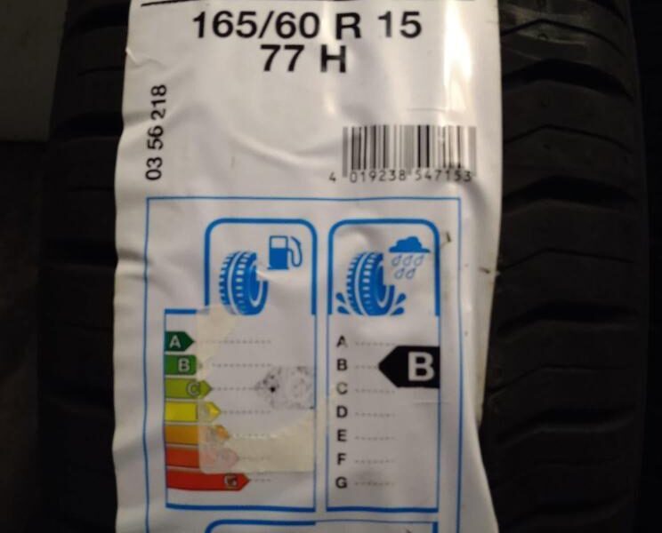 2 pneus neufs continental été 165/60r15 77h twingo smart 107 C1 aygo